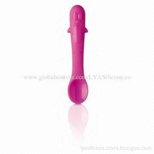 Infant feeding flexible silicone spoons, BPA free
